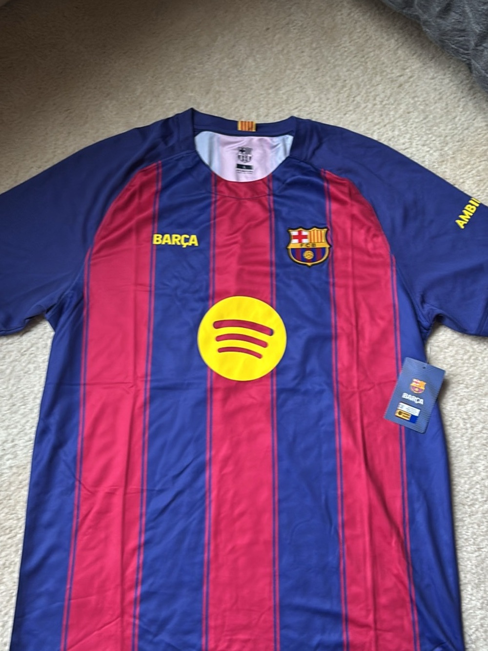 Men’s L FC Barca Lamine Yamal Jersey #10